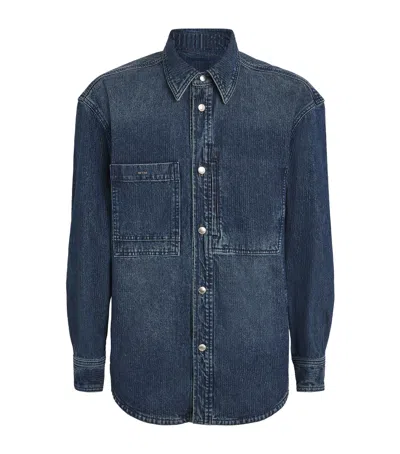 WOOYOUNGMI DENIM LOGO SHIRT
