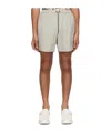 Wooyoungmi Gray Drawstring Shorts In Neutral