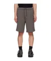 Wooyoungmi Drawstring Cotton Track Shorts In Black