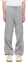 Wooyoungmi Gray Paneled Track Pants In Gray