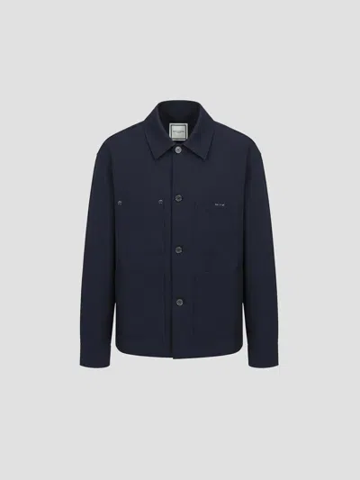 Wooyoungmi Elegant Mini Shirt For Ss26 In Blue