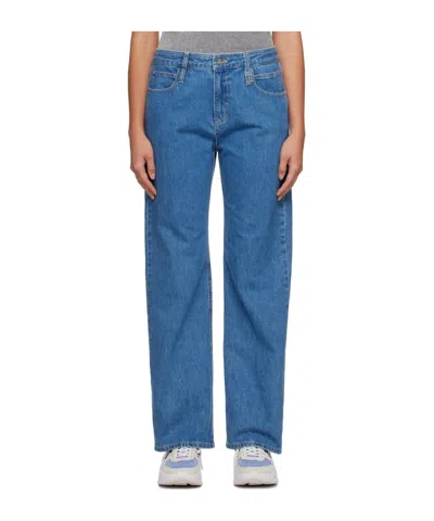 Wooyoungmi Embossed Patch Denim Trousers