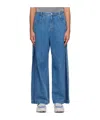 Wooyoungmi Embossed Patch Denim Trousers