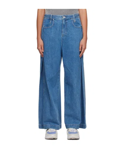 Wooyoungmi Embossed Patch Denim Trousers