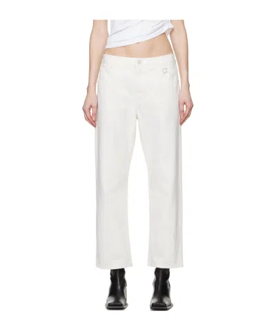 Wooyoungmi Embossed Patch Denim Trousers