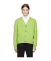 Wooyoungmi Green Embroidered Cardigan In Green