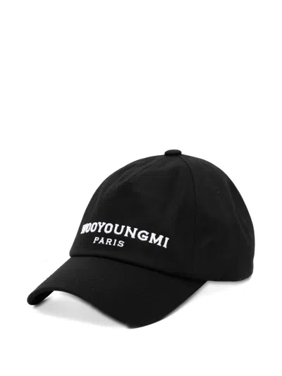 Wooyoungmi Embroidered-logo Baseball Cap In Black