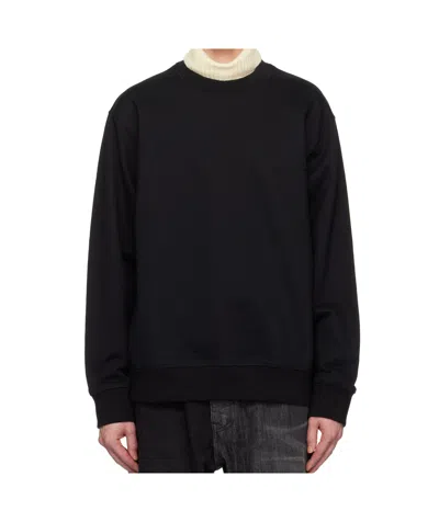 Wooyoungmi Embroidered Logo Sweatshirt In Black