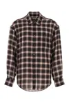 Wooyoungmi Plaid Pattern Long Sleeve Shirt With Pocket In Brown