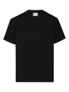 Wooyoungmi Black Cotton Overfit T-shirt In Black