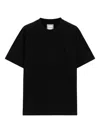 Wooyoungmi T-shirt With Floral Pattern On The Back In Black