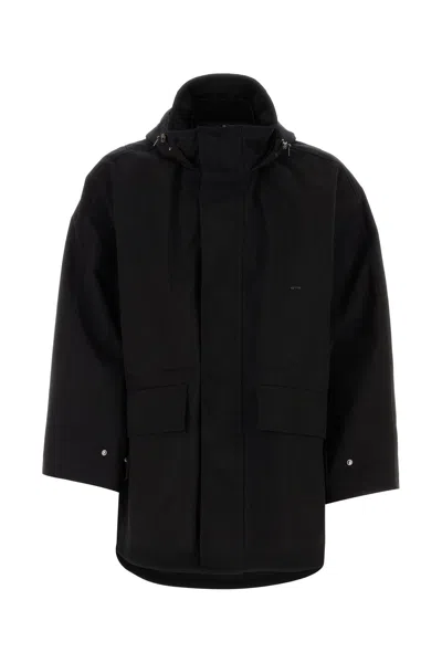 WOOYOUNGMI WOOYOUNGMI BLACK NYLON WINDBREAKER