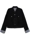 Wooyoungmi Glitter-detailed Cropped Jacket In Black