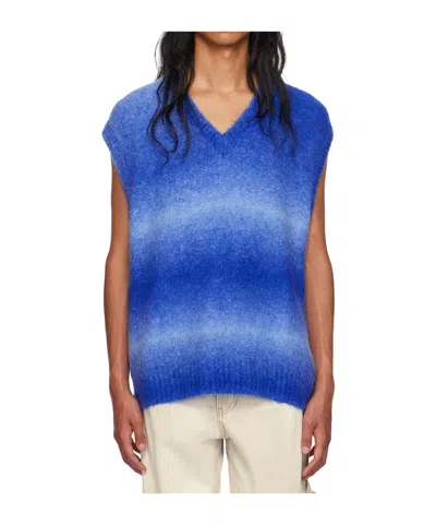 Wooyoungmi Graded Striped Sweater In Blue