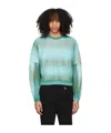 Wooyoungmi Blue & Green Gradient Stripe Sweater In Green