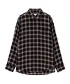 Wooyoungmi Gradient Plaid Shirt In Black