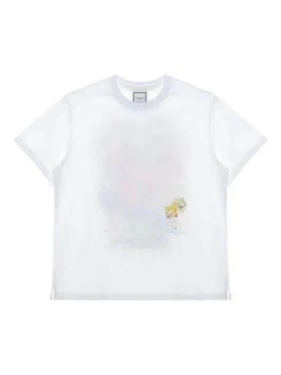 WOOYOUNGMI GRAPHIC CREW NECK T-SHIRT