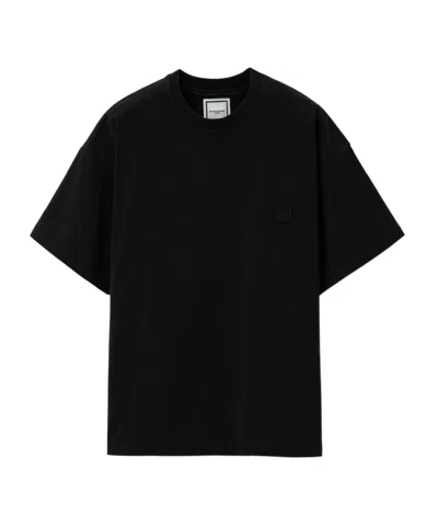Wooyoungmi Graphic-print Cotton T-shirt In Black