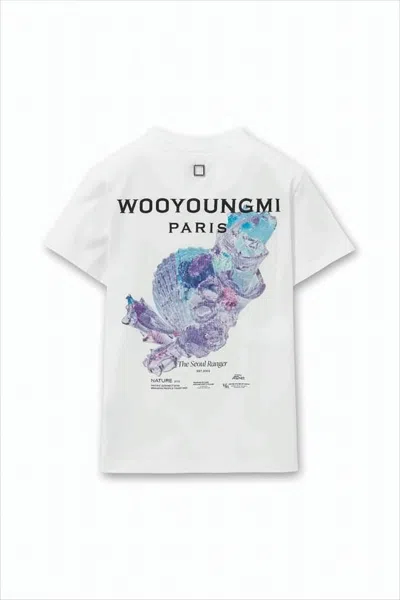 Wooyoungmi Graphic Print Short-sleeved T-shirt In White