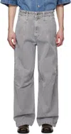 Wooyoungmi Lightweight Wide-leg Jeans In Grey989g