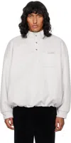 Wooyoungmi Gray Brushed Sweatshirt In 734g Grey
