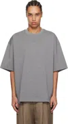 Wooyoungmi Gray Cotton Overfit T-shirt In Grey732g