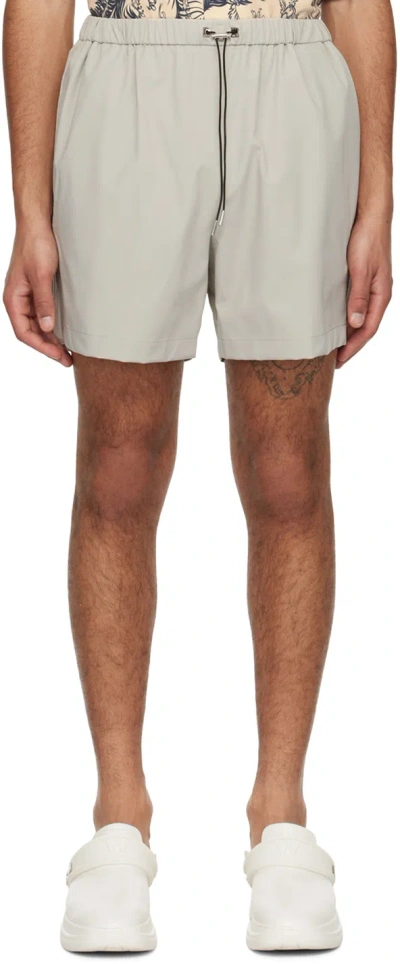 Wooyoungmi Gray Drawstring Shorts In Grey 970g