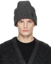 Wooyoungmi Gray Knit Beanie In 535g Grey