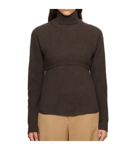 Wooyoungmi Gray Layered Turtleneck In Black