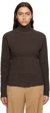 Wooyoungmi Gray Layered Turtleneck In Mud 551d