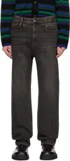 Wooyoungmi Gray New Straight Jeans In Grey985g