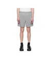 Wooyoungmi Gray Nylon Banding Shorts In Gray