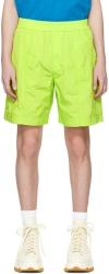 Wooyoungmi Elastic And Loose-fitting Shorts In Lime 939a
