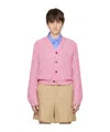 Wooyoungmi Pink Hardware Cardigan In Pink