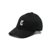 Wooyoungmi Black Baseball Cap With Logo Print On The Front And Logo Lettering On The Rear In Black