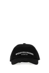 Wooyoungmi Black Baseball Cap With Logo Lettering On The Front In Cotton Man In Black