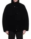 Wooyoungmi High-collar Long-sleeved Down Jacket In Black