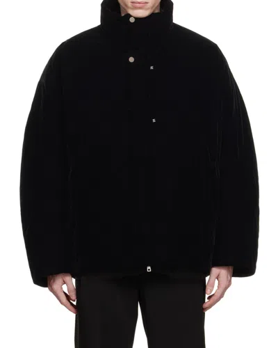 Wooyoungmi High-collar Long-sleeved Down Jacket In Black