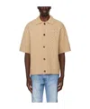 Wooyoungmi Hollowed-out Short-sleeved Sweater In Brown