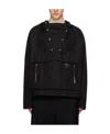 Wooyoungmi Hooded Long-sleeved Casual Jacket In Black