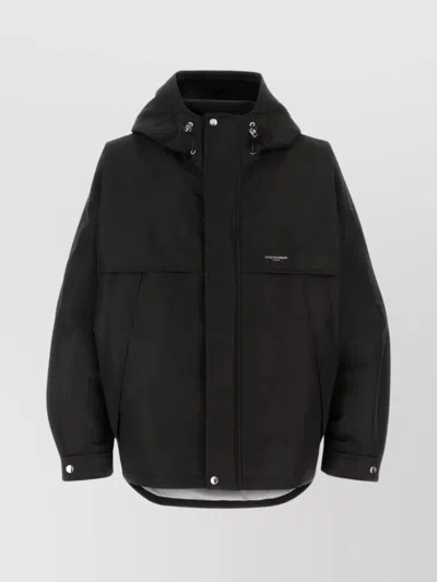 Wooyoungmi Hooded Polyester Jacket With Drawstring And Pockets