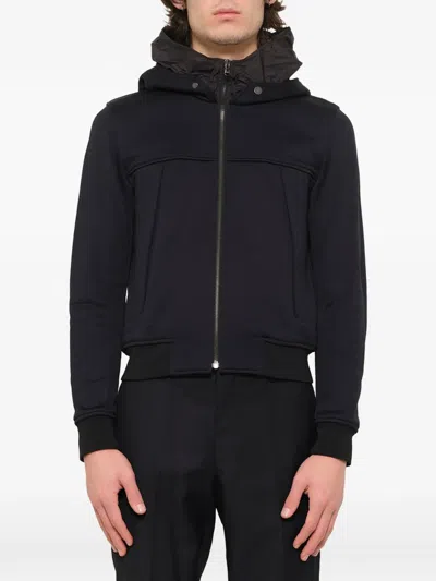 Wooyoungmi Hooded Zip-up Jacket In Black