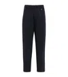 Wooyoungmi Knit-detail Track Trousers In Navy