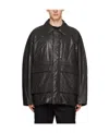 Wooyoungmi Lapel Long-sleeved Casual Jacket In Black