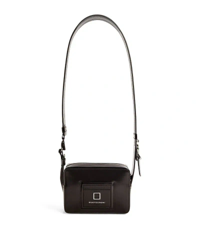 Wooyoungmi Leather Cross-body Bag In Black