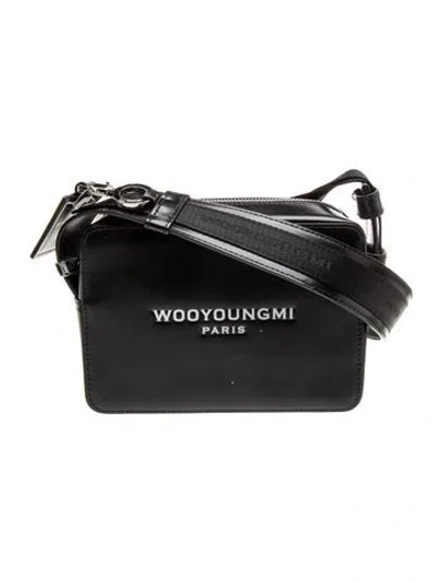 Pre-owned Wooyoungmi Leather Crossbody Bag W/ Tags In Black