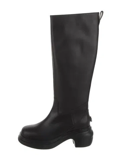 Pre-owned Wooyoungmi Leather Riding Boots In Black
