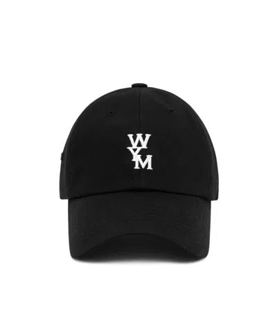Wooyoungmi Black Logo Ball Cap In 661b Black