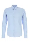 Wooyoungmi Poplin Shirt With Button Cuffs And Collar In Blue