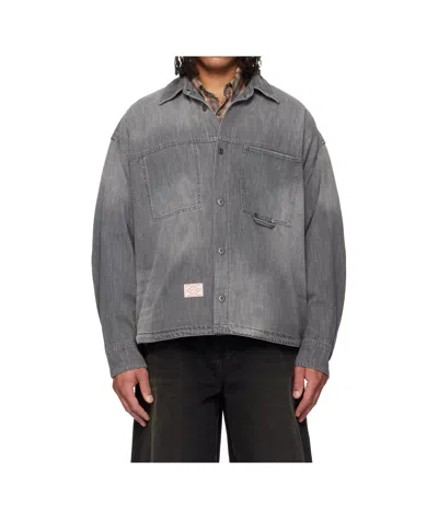 Wooyoungmi Lightweight Denim Shirt In Gray